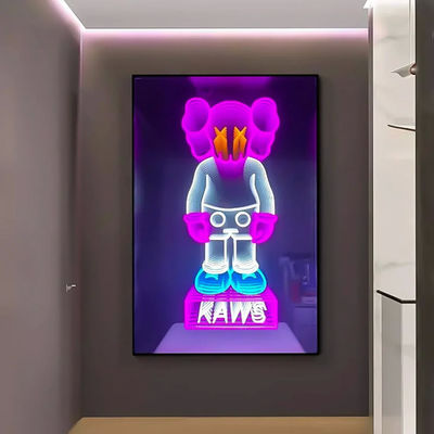 購入 カスタマイズされた3D鏡 ネオンサイン パーティー飾り 多彩色 RGB LED ネオン オンライン製造