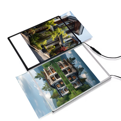 購入 Adverting Light Boxes Ultra-Thin Clear LED Light Box Glass LED Light Box オンライン製造