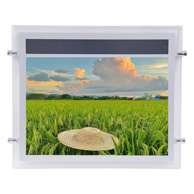 SMD LED クリスタルライトボックス シルバー広告ネオンボックス 2835 LED ストライプ アクリルパネル