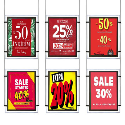 耐久性のあるアルミニウムフレームを備えたプレミアムクリスタルライトボックス、使いやすいデザイン、広告用のファッショナブルな外観